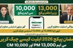 13000 & 10,000 Ramzan Relief Package Feb 2026 How to Check Online Eligibility
