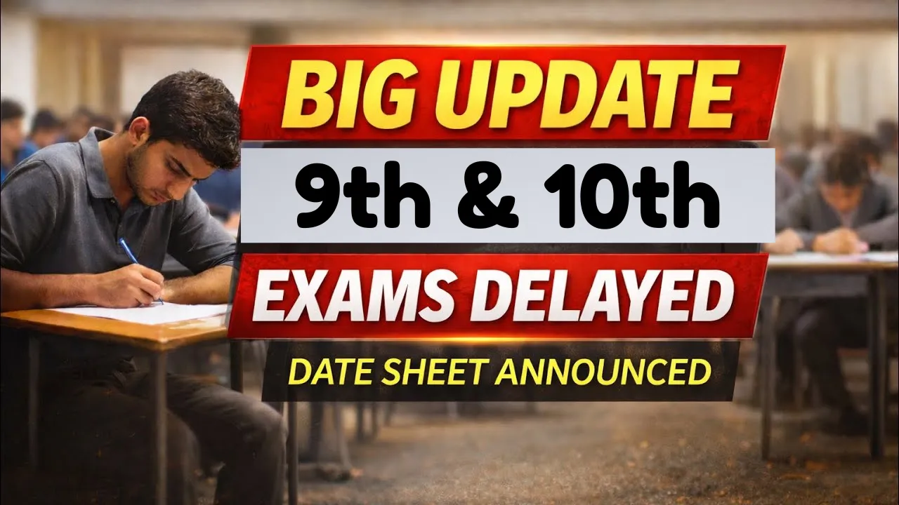 Punjab 9th & 10th Exams Date Sheet 2026 Full Schedule Released with Full Timetable