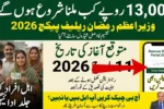 When Will the Prime Minister Ramzan Relief Package Rs13000 Begin Distribution